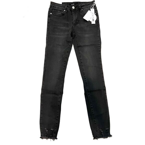 Joe’s Jeans Girls Pewter The Rocker Mid Rise Ankle Distressed Skinny Jeans 14 - Picture 1 of 10